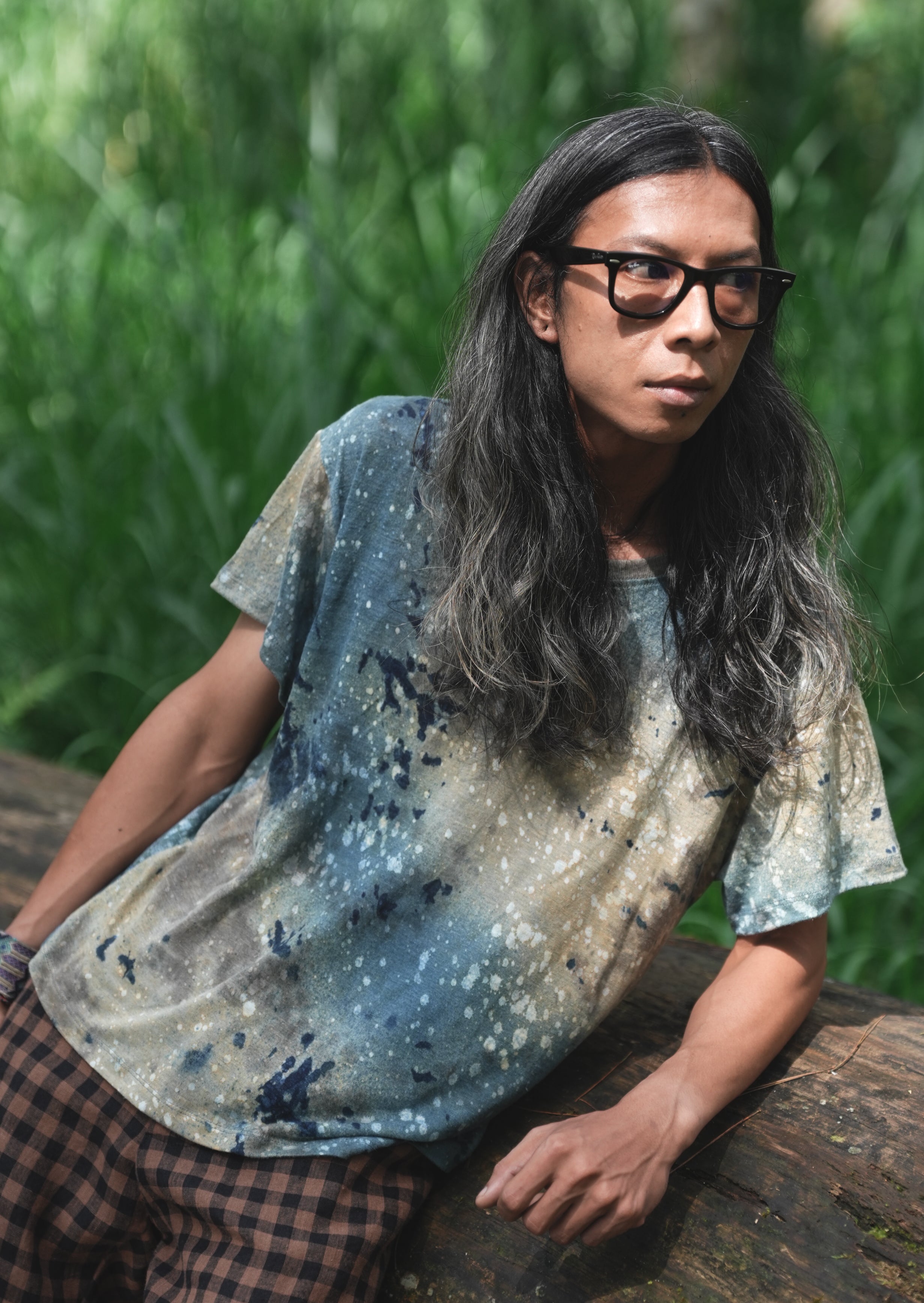 Hemp Galaxy Splatter Tee - Men