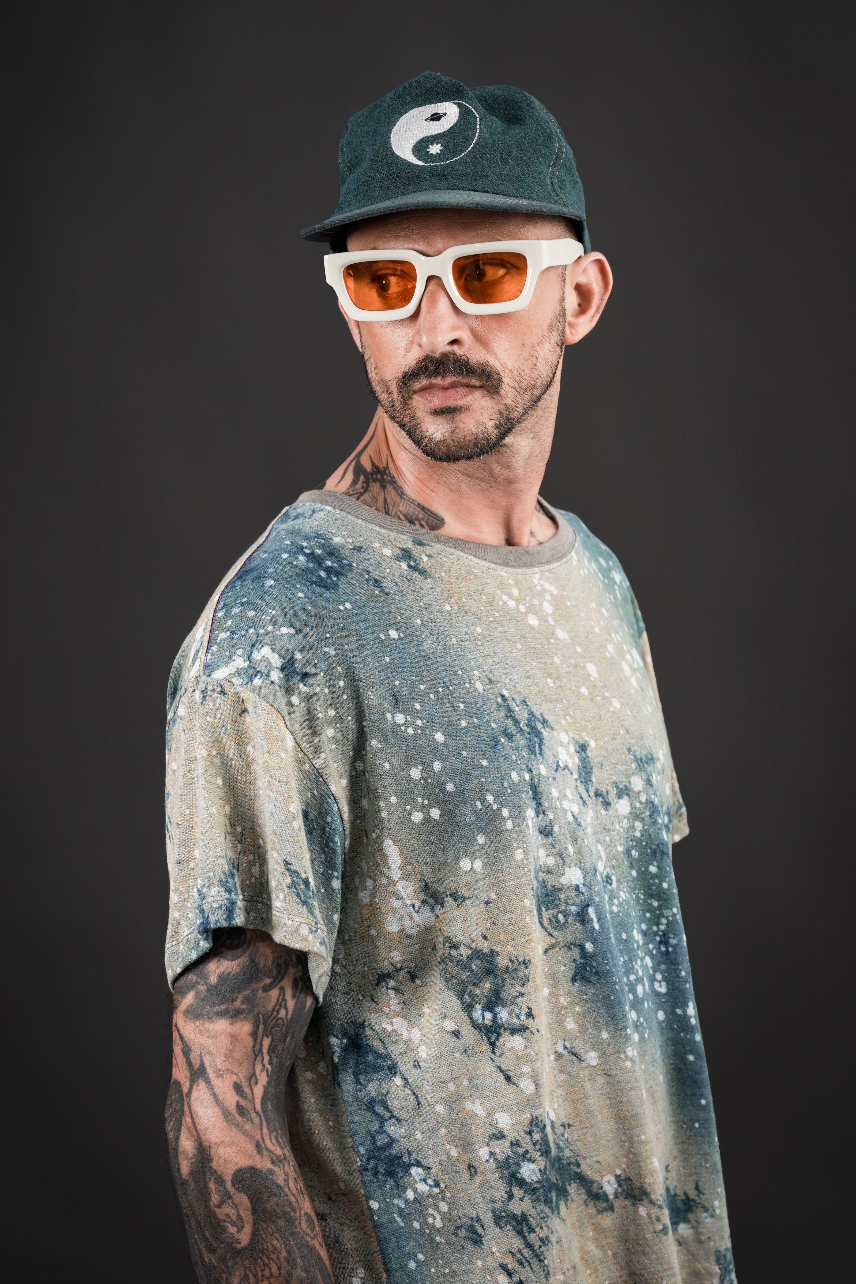 Hemp Galaxy Splatter Tee - Men