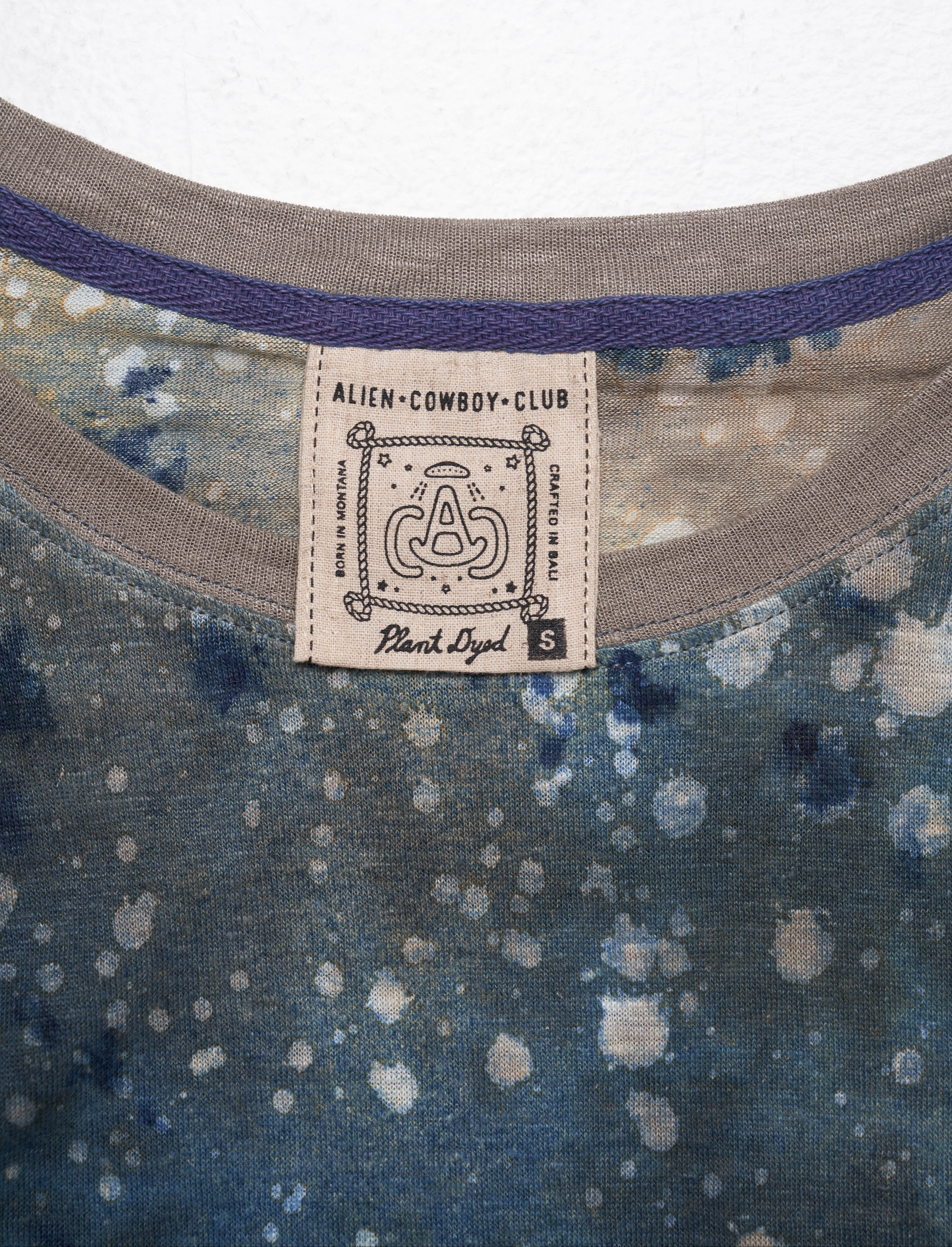 Hemp Galaxy Splatter Crop Tee