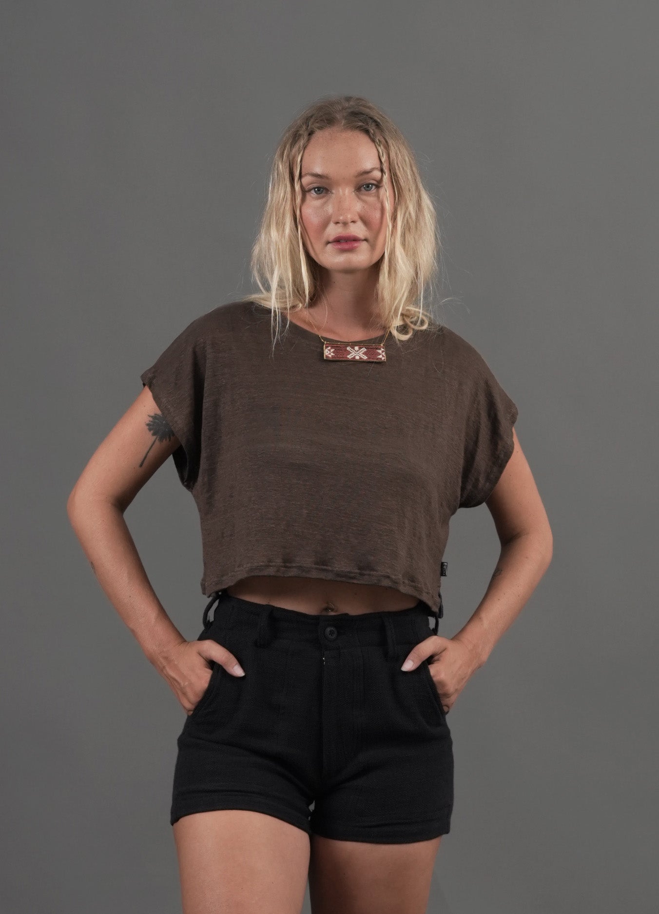 The Everyday Hemp Solid Crop Tee