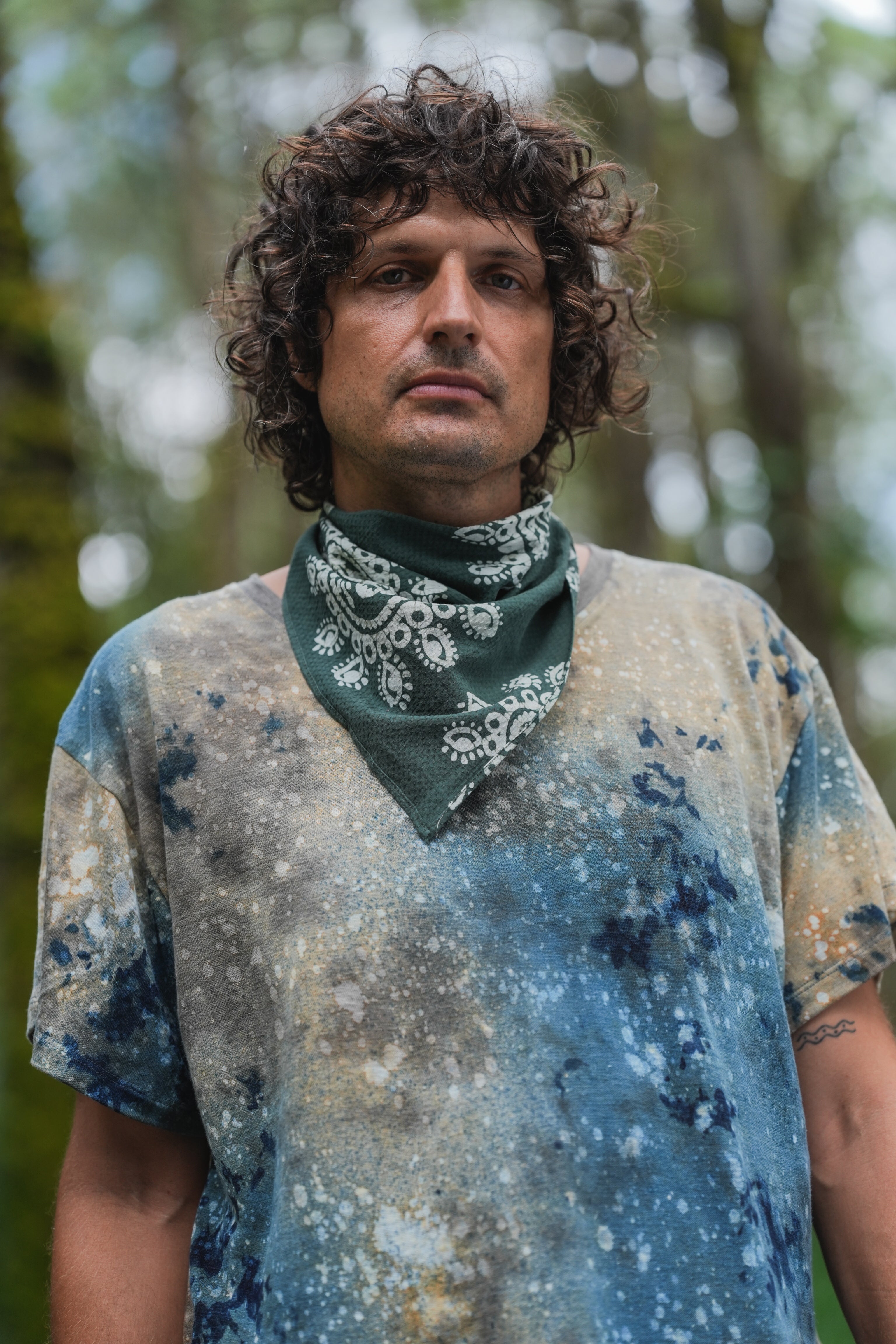 Hemp Galaxy Splatter Tee - Men