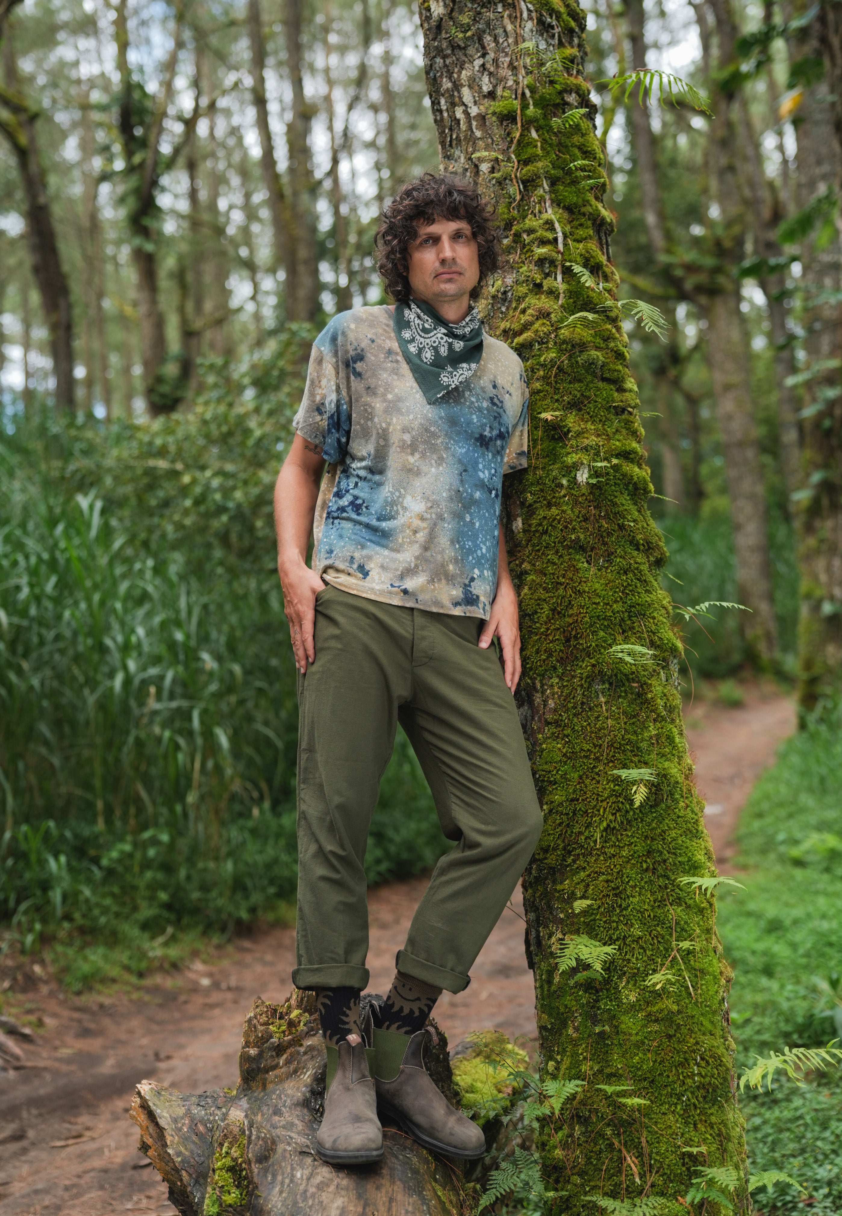 Hemp Galaxy Splatter Tee - Men