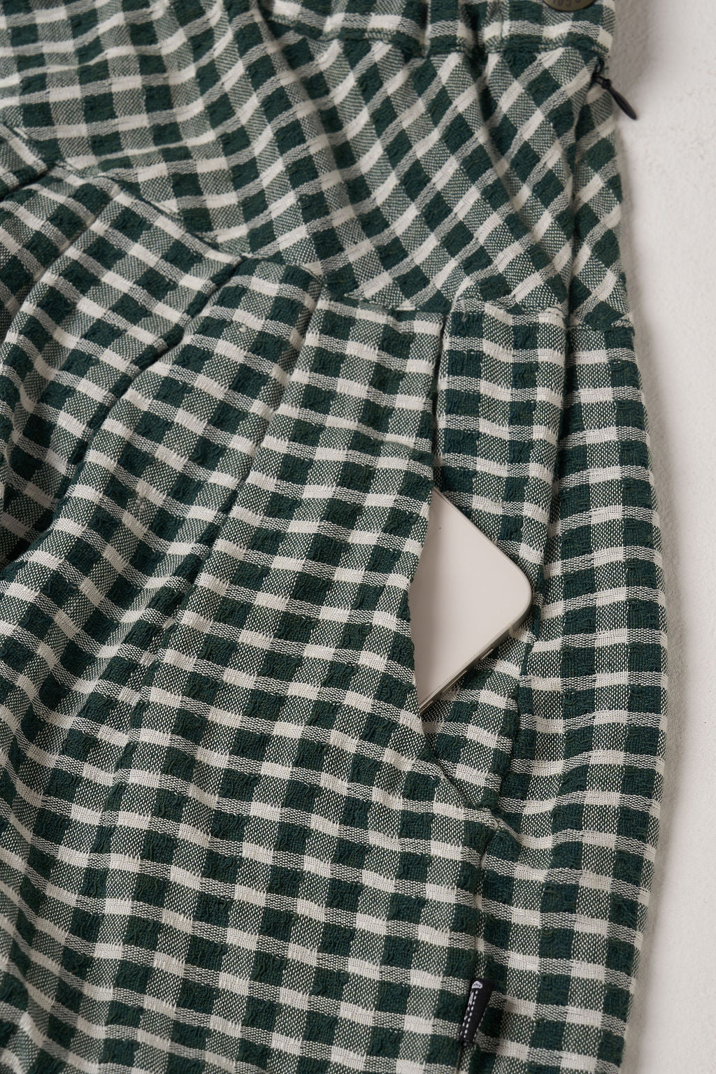 The Wanderer Skirt - Checkered Green