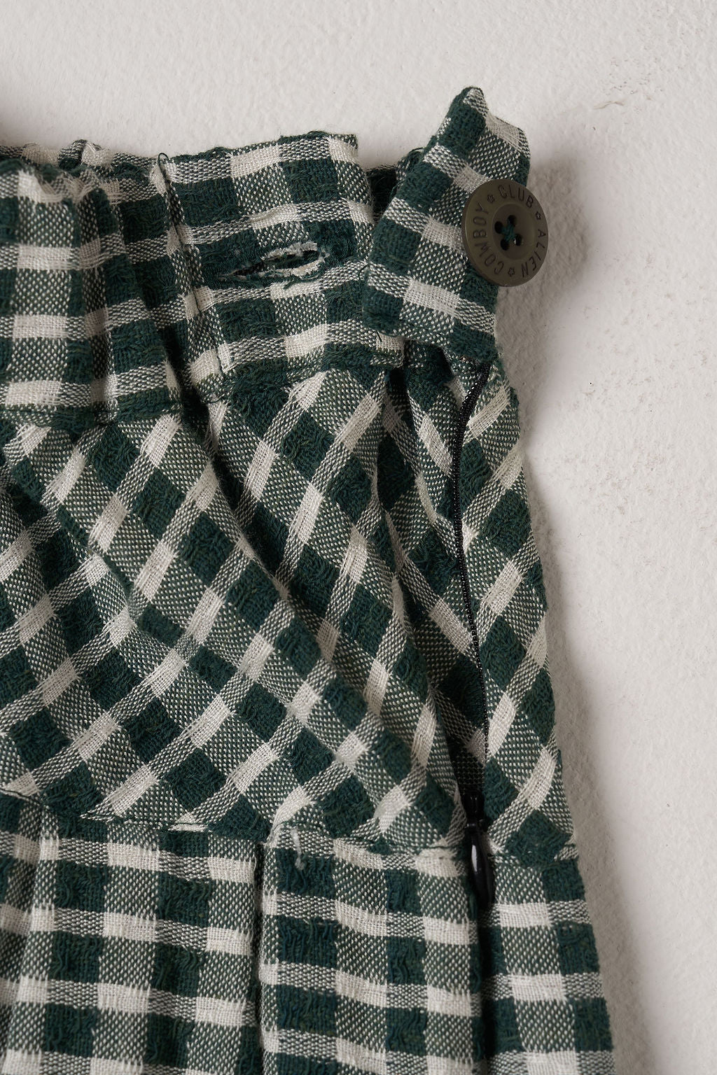 The Wanderer Skirt - Checkered Green