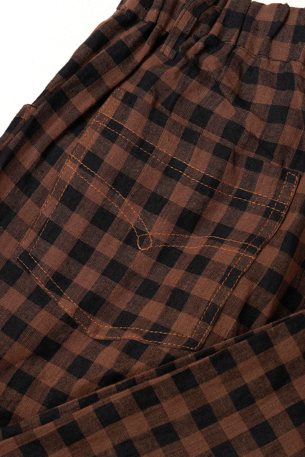 Snakebite Pants - Checkered Linen